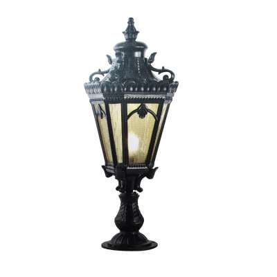 Gate Pillar Light Style Tournai Outdoor Pedestal Lantern Light