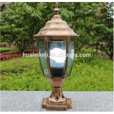 Liang Figure classical outdoor decoration bronze fencing led garden light