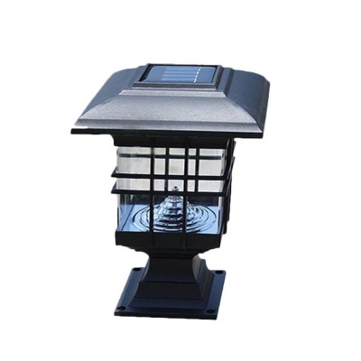 Liang Figure Waterproof outdoor LED Solar Pillar Lamp